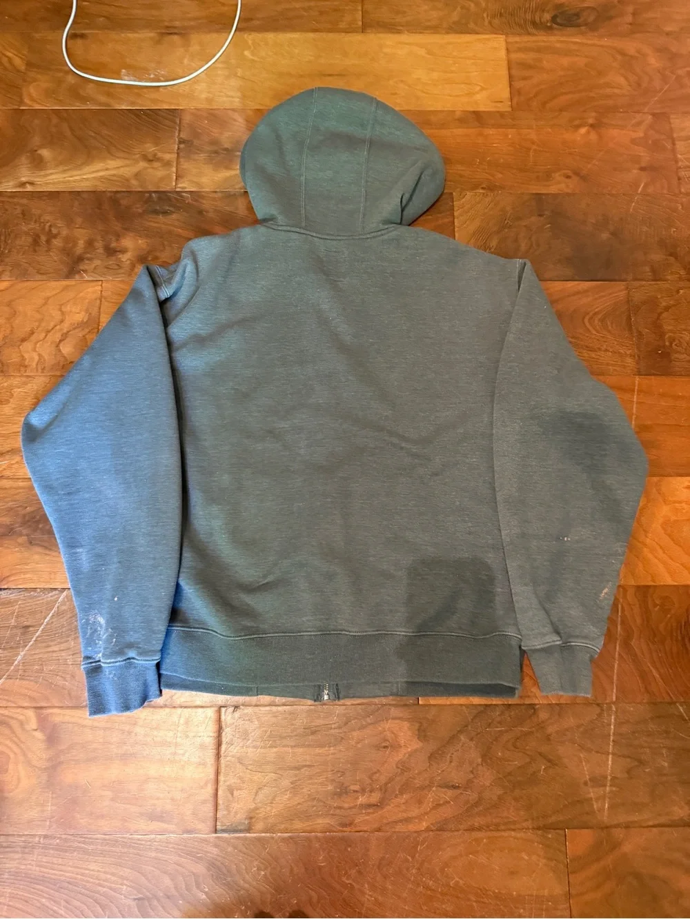 Dickies Men's Charcoal Gray Zip-Up Hooded Sweatshirt